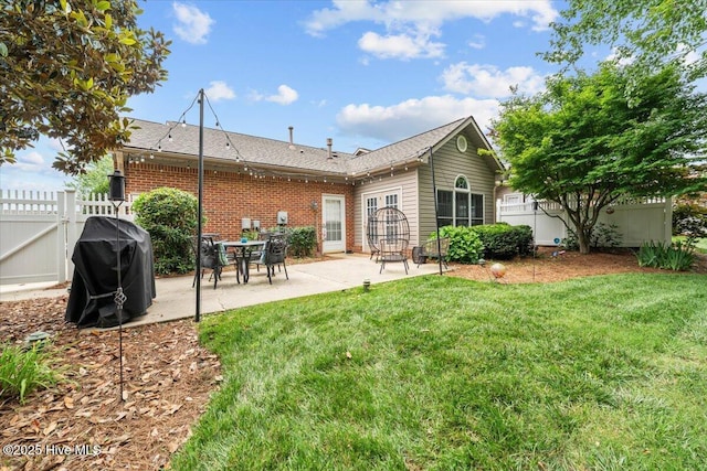4465 Orchard Knob Ln, High Point, NC 27265 - back of house with a patio and brick siding