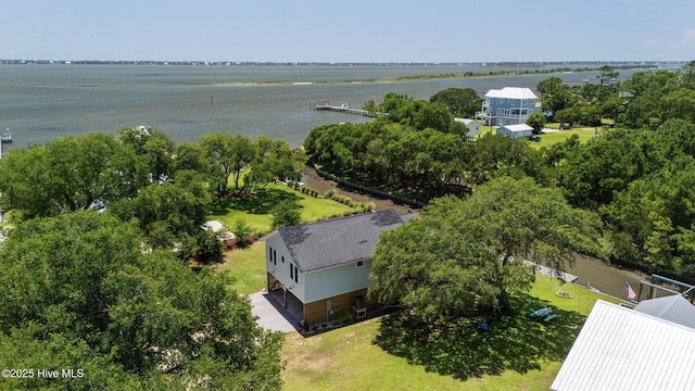210 Upchurch Dr, Newport, NC 28570 - bird's eye view of a nearby body of water