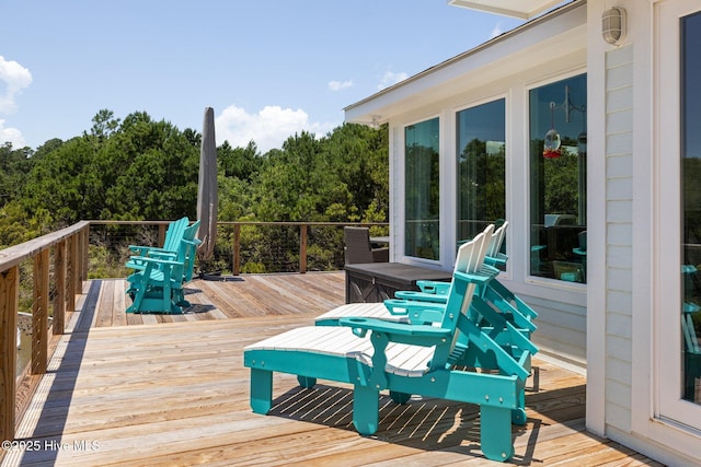 210 Upchurch Dr, Newport, NC 28570 - view of wooden terrace