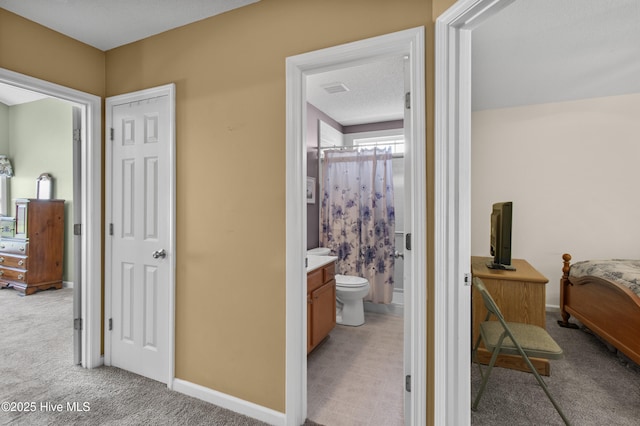 4399 Owendon Dr, Shallotte, NC 28470 - hallway with light carpet and baseboards