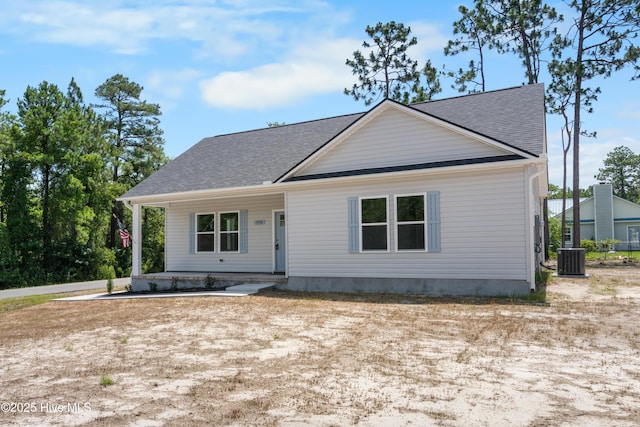 1990 Salisbury Rd, Southport, NC 28461 - view of front of property with covered porch and roof with shingles