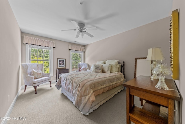 90 Shadow Creek Ct, Pinehurst, NC 28374 - bedroom featuring light colored carpet and a ceiling fan