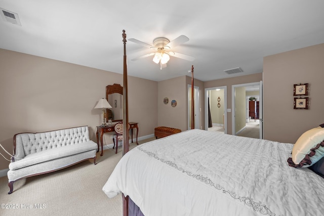 90 Shadow Creek Ct, Pinehurst, NC 28374 - bedroom featuring carpet flooring and a ceiling fan