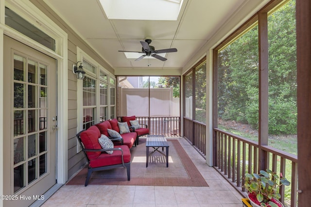 90 Shadow Creek Ct, Pinehurst, NC 28374 - sunroom / solarium with a ceiling fan and outdoor lounge area