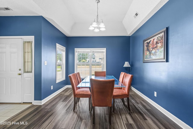 110 Whiteleaf Dr, Jacksonville, NC 28546 - dining room featuring a chandelier and wood finished floors