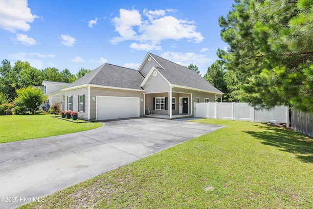 110 Whiteleaf Dr, Jacksonville, NC 28546 - view of front of property featuring a garage, driveway, and a shingled roof