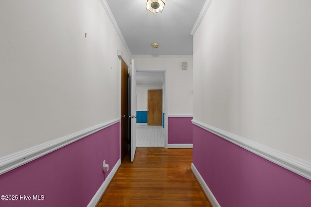 1603 Laurel St, Goldsboro, NC 27530 - corridor featuring crown molding and wood finished floors