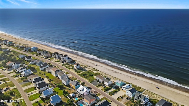 163 NW 4th St, Oak Island, NC 28465 - aerial view of property's location featuring expansive coastline