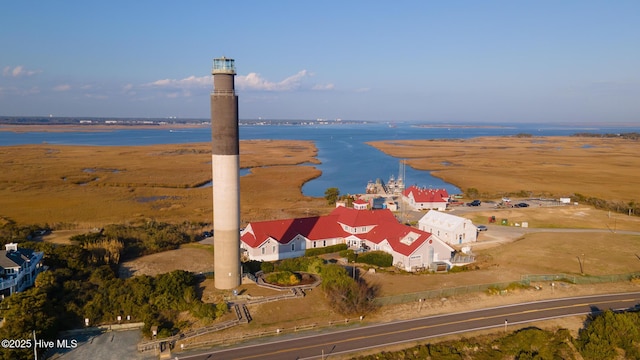 163 NW 4th St, Oak Island, NC 28465 - aerial view of property's location featuring a large body of water