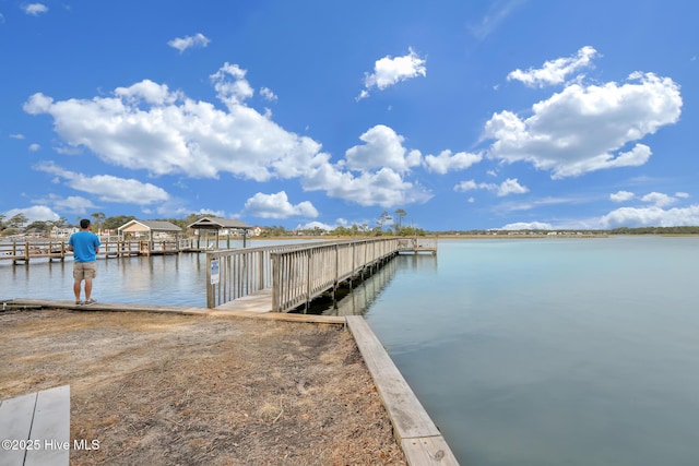 163 NW 4th St, Oak Island, NC 28465 - dock with a water view