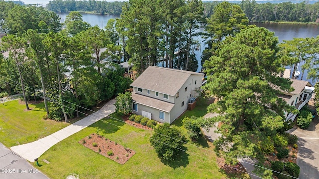 5410 Trade Winds Rd, New Bern, NC 28560 - view from above of property featuring a large body of water