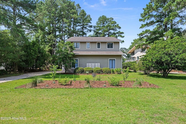 5410 Trade Winds Rd, New Bern, NC 28560 - view of front facade with a front yard