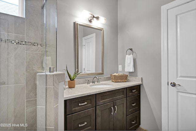2233 Whiskey Branch Dr, Wilmington, NC 28409 - full bathroom with vanity and a stall shower