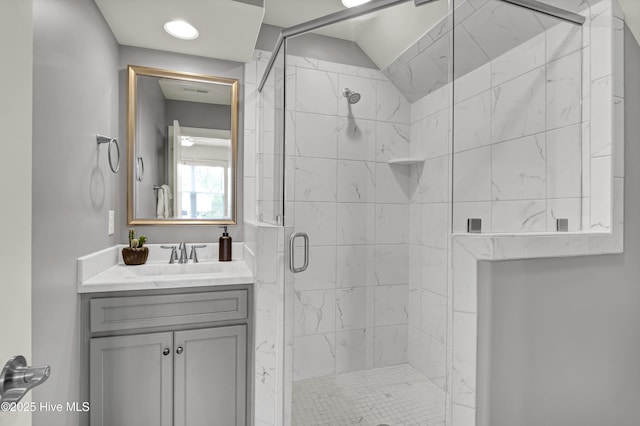 2233 Whiskey Branch Dr, Wilmington, NC 28409 - bathroom with a stall shower and vanity