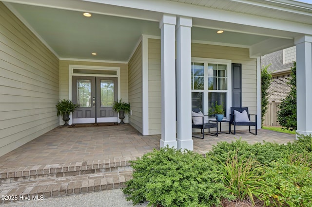 2233 Whiskey Branch Dr, Wilmington, NC 28409 - entrance to property with french doors and covered porch