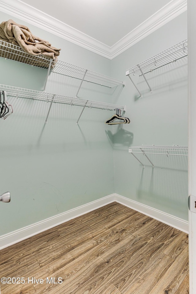 1726 W Beach Dr, Oak Island, NC 28465 - walk in closet featuring wood finished floors