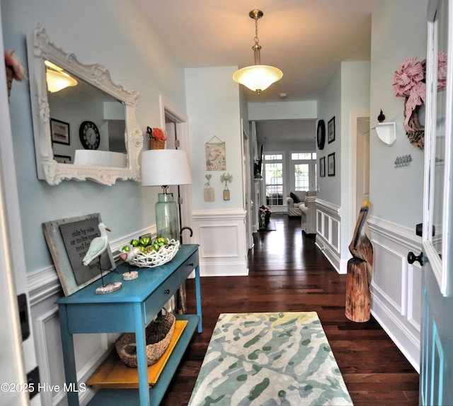 4875 Frasier Cir, Shallotte, NC 28470 - foyer entrance featuring wainscoting and wood finished floors
