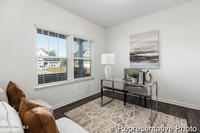 1664 Greenside Ct SW Unit 77, Ocean Isle Beach, NC 28469 - office space with baseboards and wood finished floors