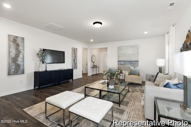 1664 Greenside Ct SW Unit 77, Ocean Isle Beach, NC 28469 - living area featuring wood finished floors and recessed lighting