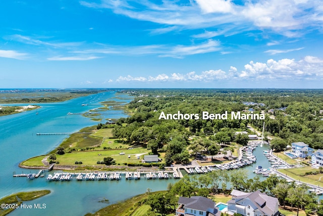 1901 Hess St, Wilmington, NC 28411 - aerial view of a nearby body of water and a marina