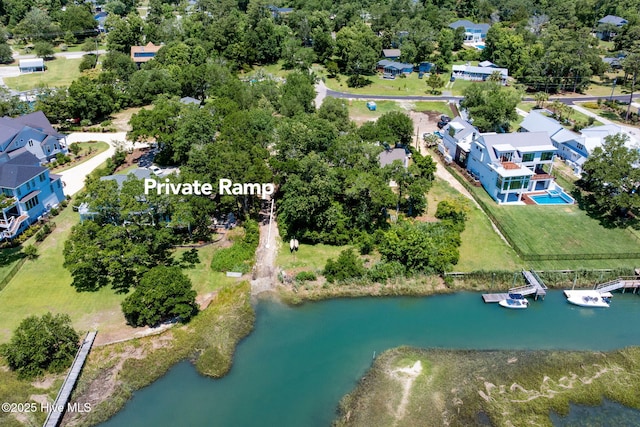 1901 Hess St, Wilmington, NC 28411 - drone / aerial view of a large body of water and a tree filled landscape