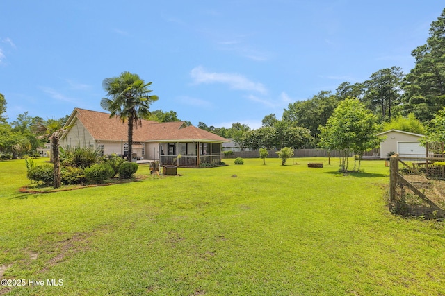 820 Jackeys Creek Ln SE, Leland, NC 28451 - view of yard featuring a sunroom