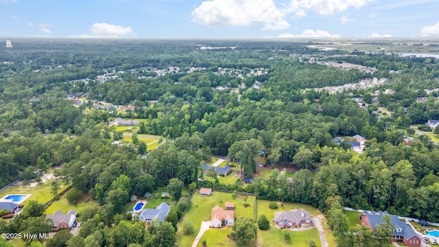 820 Jackeys Creek Ln SE, Leland, NC 28451 - drone / aerial view of a heavily wooded area