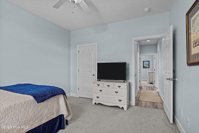 505 Davidson Dr, Newport, NC 28570 - bedroom with carpet and ceiling fan