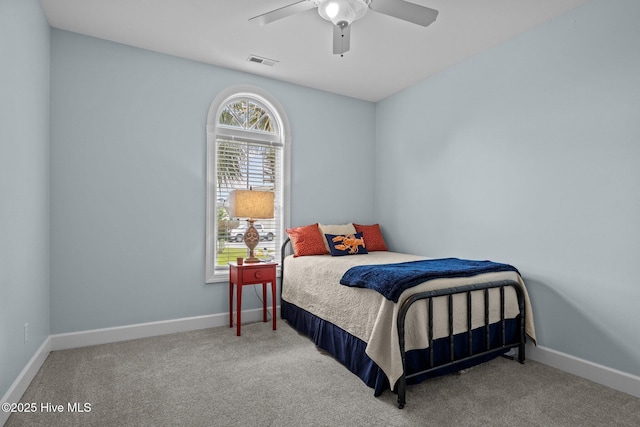 505 Davidson Dr, Newport, NC 28570 - bedroom featuring carpet flooring and ceiling fan