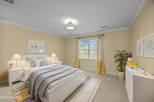 3902 Kipling Ct, Greenville, NC 27834 - bedroom featuring light carpet and ornamental molding