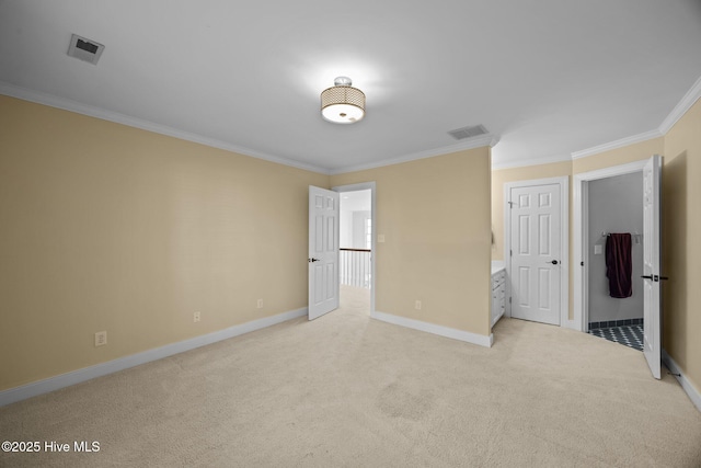 3902 Kipling Ct, Greenville, NC 27834 - unfurnished bedroom with ornamental molding and light colored carpet
