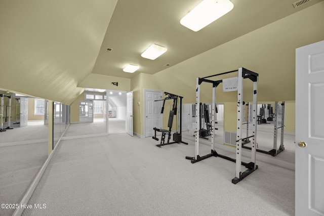 3902 Kipling Ct, Greenville, NC 27834 - exercise area with vaulted ceiling and carpet
