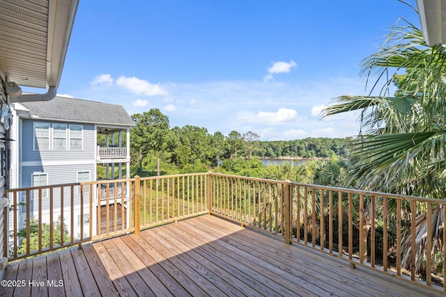 9406 Voyagers Way, Wilmington, NC 28412 - view of wooden deck