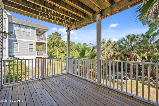 9406 Voyagers Way, Wilmington, NC 28412 - view of wooden deck