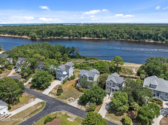 9406 Voyagers Way, Wilmington, NC 28412 - aerial perspective of suburban area with a nearby body of water