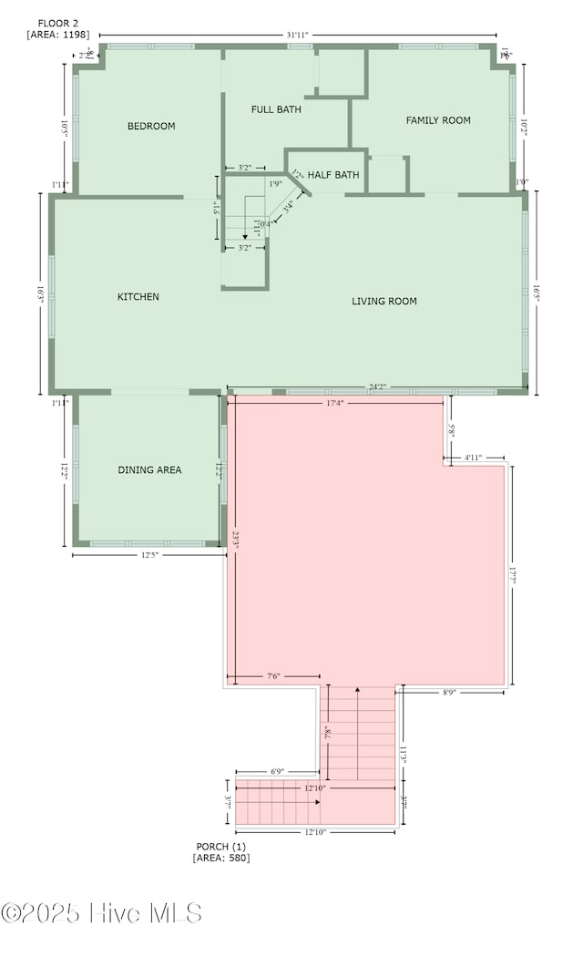 4340 Island Dr, North Topsail Beach, NC 28460 - view of room layout