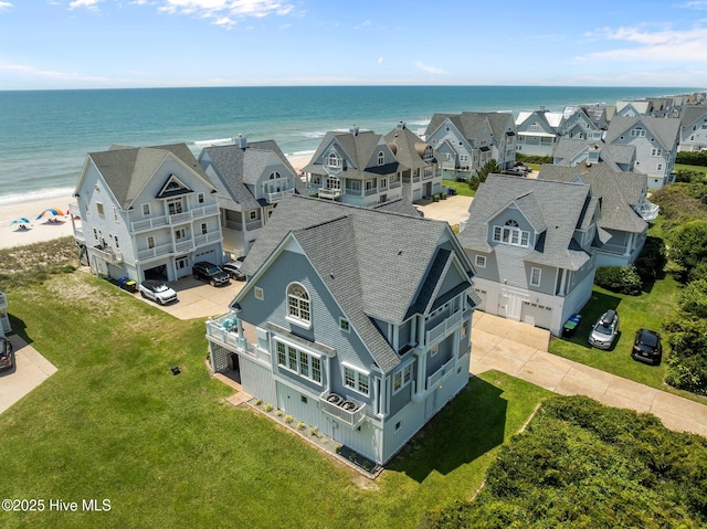 4340 Island Dr, North Topsail Beach, NC 28460 - aerial view of residential area featuring a nearby body of water