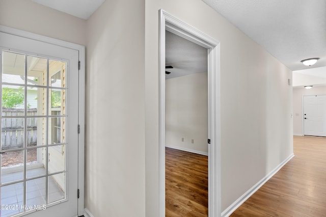 5601 W Chop Way, Wilmington, NC 28412 - hallway featuring wood finished floors