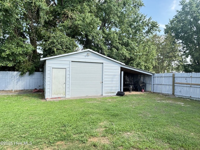103 Jay Trl, Murfreesboro, NC 27855 - view of outdoor structure with a fenced backyard