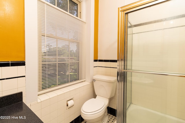 119 S Main St, Colerain, NC 27924 - bathroom with tile walls and wainscoting