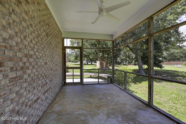 108 Sound View Dr, Hampstead, NC 28443 - unfurnished sunroom featuring ceiling fan