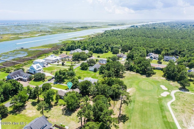 108 Sound View Dr, Hampstead, NC 28443 - aerial view of residential area with a nearby body of water and a golf club