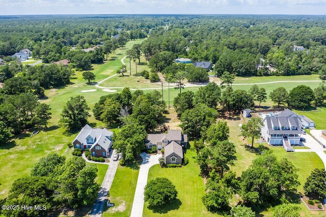 108 Sound View Dr, Hampstead, NC 28443 - bird's eye view of a heavily wooded area and a local golf course