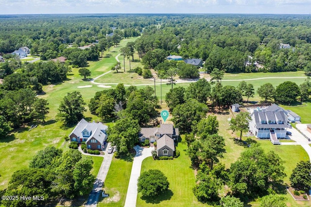 108 Sound View Dr, Hampstead, NC 28443 - drone / aerial view of a forest and a local golf course