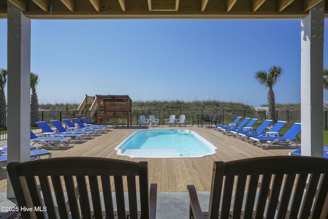 1326 New River Inlet Rd, North Topsail Beach, NC 28460 - community pool with a deck
