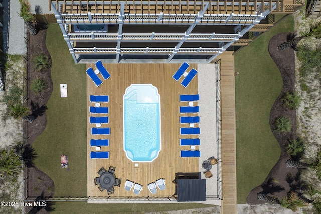1326 New River Inlet Rd, North Topsail Beach, NC 28460 - drone / aerial view of a pool area