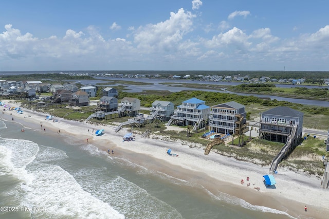 1326 New River Inlet Rd, North Topsail Beach, NC 28460 - bird's eye view of unending shoreline