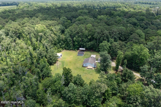 5025 NC Highway 55 E, New Bern, NC 28560 - aerial view of property and surrounding area with a forest
