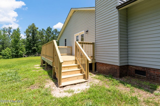 5025 NC Highway 55 E, New Bern, NC 28560 - deck with a lawn and stairs