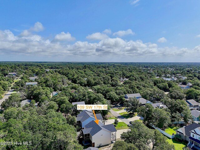 109 SW 17th St, Oak Island, NC 28465 - aerial view of residential area with a forest